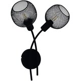 Eglo Wrington 1 zidna lampa 2xE14, 35,5 cm, crna, 43375 | shoptok.hr