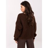 RUE PARIS Sweater-MI-SW-0904.82-dark brown Cene
