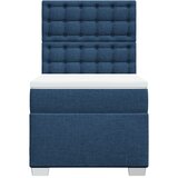  Krevet s oprugama i madracem plavi 90 x 200 cm od tkanine | shoptok.hr