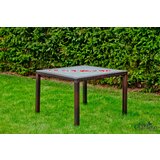  Vrtna miza TERROSA 100x100 cm (rjava) | Shoptok.si