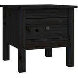 Furnova Stranska mizica črna 40x40x39 cm trdna borovina, (21914518) | Shoptok.si
