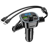 FM transmiter Bluetooth sa USB punjaćem i kablom Type-C + iPhone/lightning BOROFONE BC45 Prestige QC3.0 2-in-1 carwith black Cijene