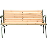  Vrtna klop 116 cm lito železo in trden les jelke, (20658186) | Shoptok.si