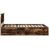  Okvir za krevet s uzglavljem Dimljeni hrast 120 x 190 cm - Dimljeni hrast 120 x 190 cm | shoptok.hr
