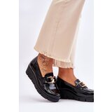 Boto LEMAR Black Felicita Patent Wedge Loafers | Eponuda.ba