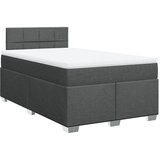 Maison Chic Box spring postelja - Vzmetna postelja z vzmetnico temno siva 120x200 cm blago SL18063, (21894563) | Shoptok.si