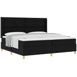 Box spring krevet s madracem Crna 200 x 200 cm tkanina | shoptok.hr