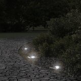  Vanjska podna svjetiljka kvadratna crna 10,5x10,5cm aluminijska | shoptok.hr