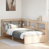  Krevet s regalom za knjige bez madraca 75x190 cm borovina | shoptok.hr