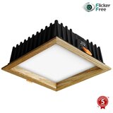  APLED - LED ugradne SQUARE WOODLINE LED/12W/230V 3000K 17x17 cm masivni hrast | Eponuda.com