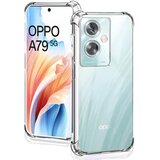 Techsuit Silikonska futrola s ojačanim rubovima za Oppo A79 5G - Prozirna | shoptok.hr