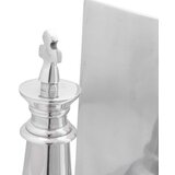vidaXL držač za knjige Set od 2 Srebrni Aluminij 11 x 12 x 19,5 cm | shoptok.hr