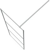 Pregrada za tuš srebrna 80 x 195 cm s prozirnim staklom ESG | shoptok.hr