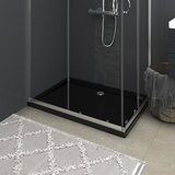 vidaXL Pravokutna tu&scaron;-kada ABS crna 70 x 100 cm cijene
