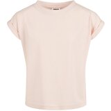 Urban Classics Girls' Organic Shoulder Extended T-Shirt - Pink | Shoptok.si