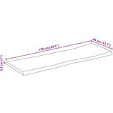 Stolna ploča 110x40x2 5cm od masivnog drva manga sa živim rubom | shoptok.hr