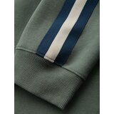 Ombre Men's sweatpants with piping and leg ribbing - olive | ePonuda.com