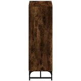  Visoka komoda sa staklenim vratima boja hrasta 35 x 37 x 120 cm | Eponuda.com
