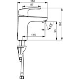Hansa enoročna armatura za umivalnik Pinto XL (45022283) | Shoptok.si