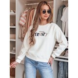 DStreet Bluza damska oversize z haftem SOFTRUS ecru Cene