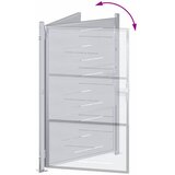  Vrtna vrata Srebrno 85 x 144 cm Nehrđajući čelik | shoptok.hr
