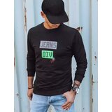 DStreet Bluza męska z nadrukiem czarna | Shoptok.si