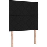 vidaXL Krevet s podnicom i madracem crni 100x200 cm tkanina Cijene