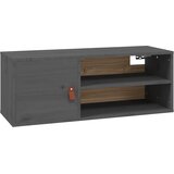  Zidni ormarić sivi 80 x 30 x 30 cm od masivne borovine | shoptok.hr