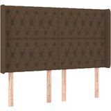  Box spring postelja z vzmetnico LED temno rjava 140x200cm blago, (20895058) | Shoptok.si
