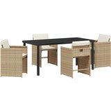  Vrtni set za objed 5 pcs Bež poliratan | shoptok.hr