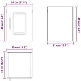  Zidni kuhinjski ormarić Zidne Umjetnički hrast 30 x 31 x 40 cm | shoptok.hr