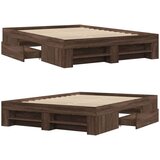  Okvir kreveta smeđa boja hrasta 120x200 cm konstruirano drvo | shoptok.hr