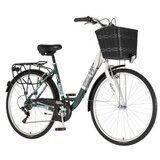 Visitor bicikl fashion bloom 28" alu 19" v-brake 6 brzina 155-178cm (s/m) zeleno beli 1282080 Cene