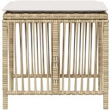 vidaXL Vrtni stolci s jastucima 4 kom bež 41x41x36 cm od poliratana | shoptok.hr