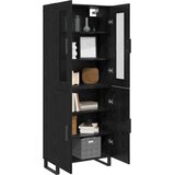  Highboard 2 pcs Crni hrast Konstruirano drvo | shoptok.hr
