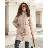 Resti Ladies' beige long winter jacket with synthetic insulation - Clothing | Eponuda.ba