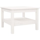 The Living Store Klubska mizica bela 55x55x40 cm trdna borovina - Klubska Mizica, (21781171) | Shoptok.si