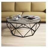 Hanah home sto za dnevnu sobu diamond white marble outlet
