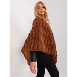 Wool Fashion Italia Poncho-AT-PN-2347.16-light brown | Shoptok.si