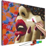 Slika za samostalno slikanje - Burgundy Lips 60x40 Cijene