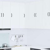 vidaXL Zidni kuhinjski ormarić s policom Zidne Bijelo 57 x 57 x 100 cm | shoptok.hr