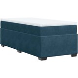 Box spring krevet s madracem tamnoplavi 100x200 cm baršunasti | shoptok.hr