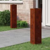  Solarna LED svjetlost za stazu 2 pcs Corten čelik Corten čelik | shoptok.hr