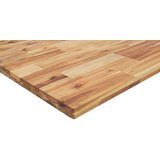 Stolna ploča 80 x 70 x 4 cm pravokutna od masivnog drva bagrema | shoptok.hr