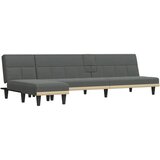 Maison Chic Raztegljiv kavč - Raztegljivi divan L oblike temno siv 255x140x70 cm tkanina, (21729217) | Shoptok.si
