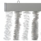  Zastor protiv muha svjetlosivi i bijeli 100 x 200 cm od šenila | shoptok.hr
