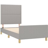  Okvir za krevet bez madraca svjetlosivi 90x190 cm od tkanine | shoptok.hr
