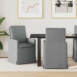 vidaXL Jedilni stoli 2 pcs Svetlo siva 57 x 67 x 98 cm blago | Shoptok.si