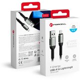 forcell kabal (kabl) f-energy C257 usb a na lightning 2,4A 12W cafule 3 m crni Cene