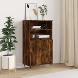  Visoka komoda dimljenog hrasta 60x36x110 cm konstruiranog drva | shoptok.hr